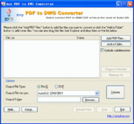 PDF to DXF Converter 6.6 screenshot